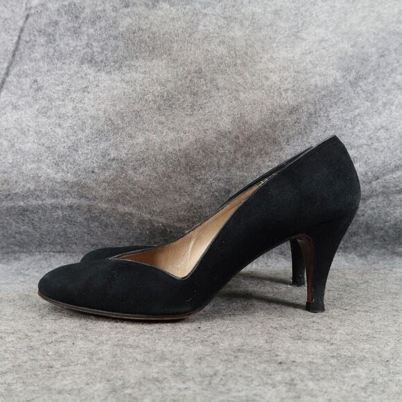 Pappagallo Shoes Womens 6.5 Pump Heel Fashion Leather Formal Classic Black Retro - Picture 4 of 16